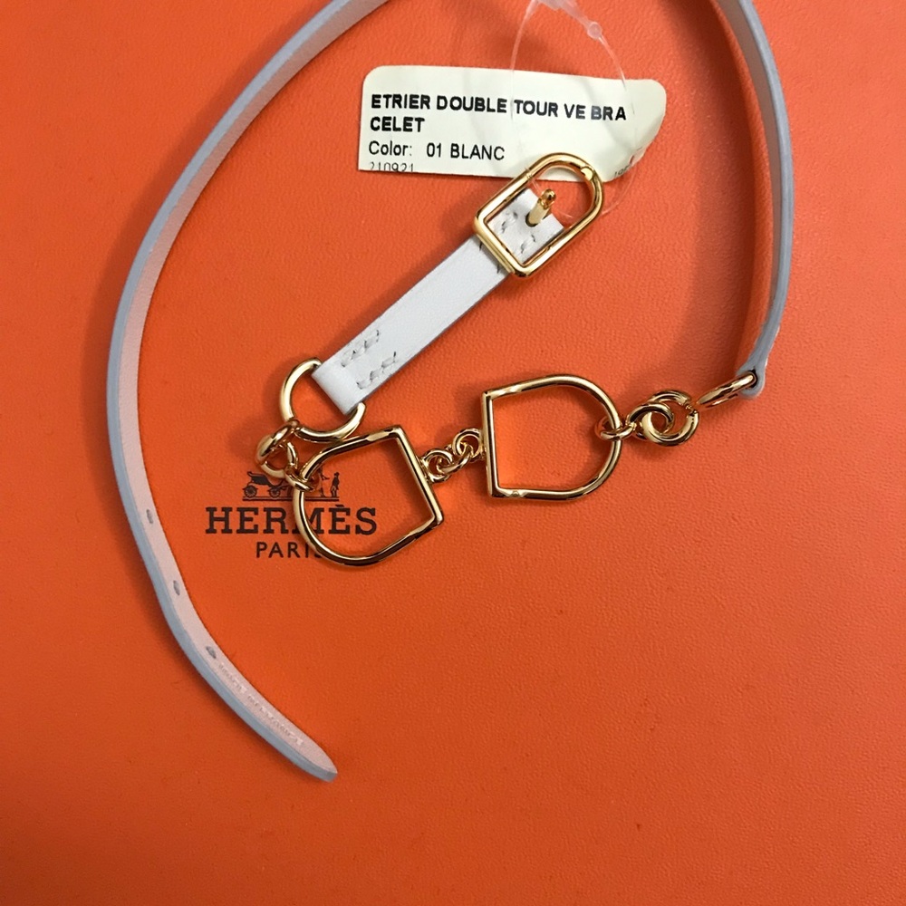Hermès Etrier Double Tour Ve Bracelet (FREE Cartier 🎁) - Picture 3 of 14